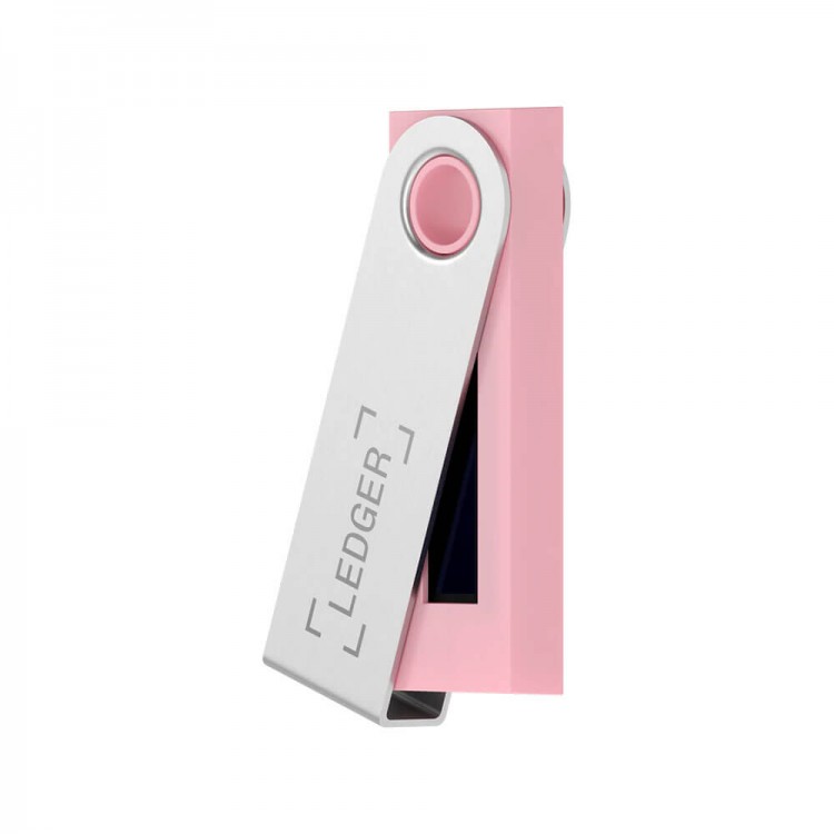 Аппаратный криптокошелек Ledger Nano S, розовый фламинго