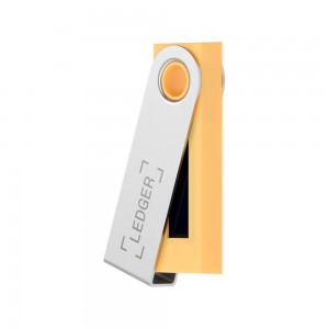 Аппаратный криптокошелек Ledger Nano S, шафраново-желтый
