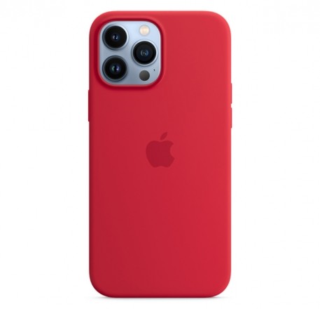 Чехол для iPhone 13 Pro Max Silicone Case красный
